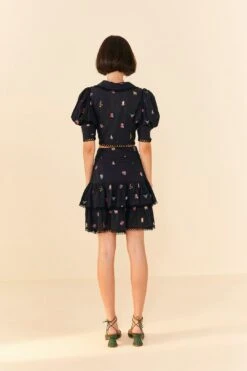 Farm Rio Zodiac Cross Stitch Mini Skirt -Farm Rio 311416 03 1