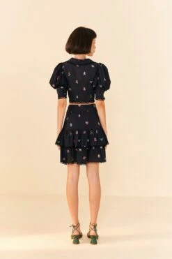 Farm Rio Zodiac Cross Stitch Crop Top -Farm Rio 311429 04