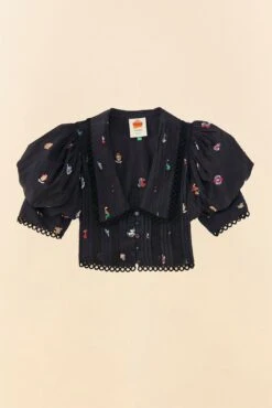 Farm Rio Zodiac Cross Stitch Crop Top -Farm Rio 311429 06 1