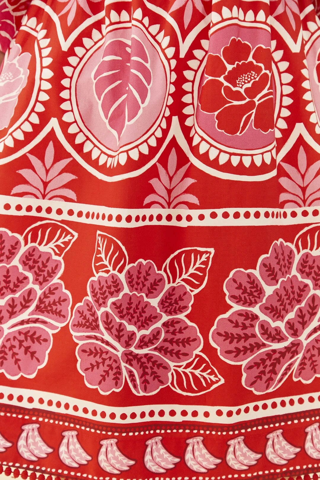 Farm Rio Red Summer Sunrise Organic Cotton Mini Dress 7 Farm Rio Red Summer Sunrise Organic Cotton Mini Dress - Image 5