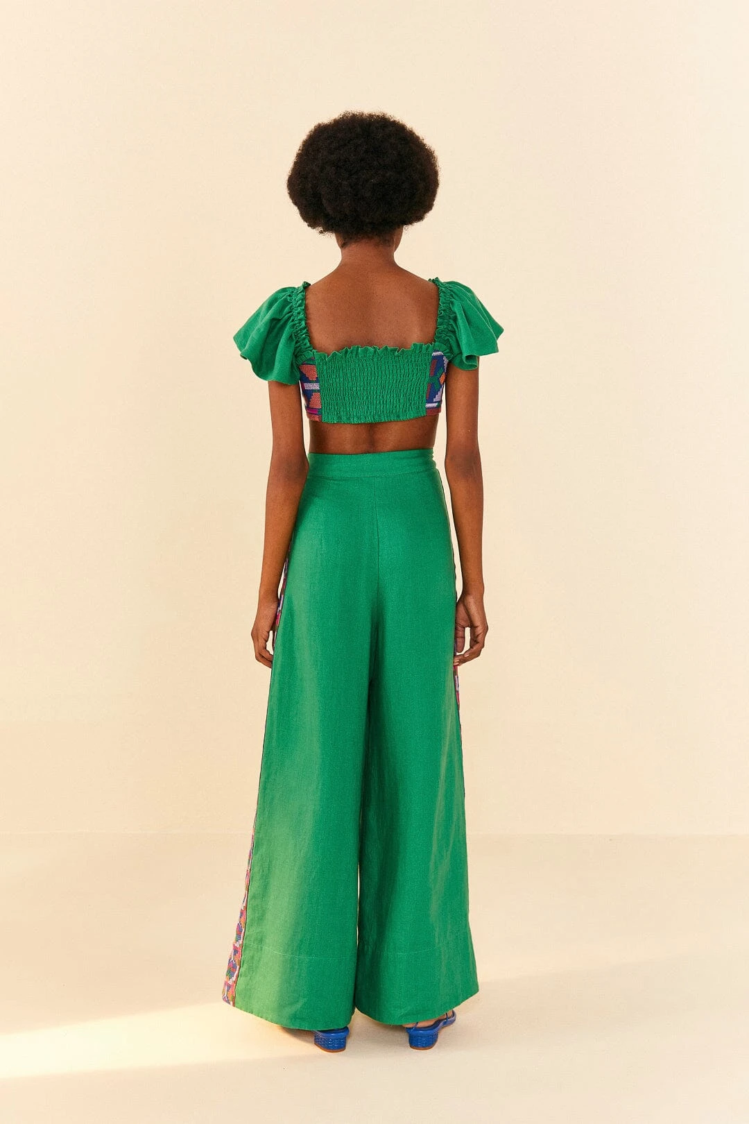 Farm Rio Embroided Green Pants 6 Farm Rio Embroided Green Pants - Image 4