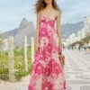 Pink Tropical Groove Maxi Dress -Farm Rio 311532 01