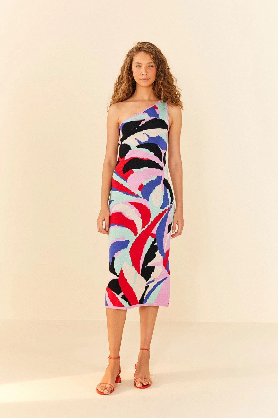 Farm Rio Colorful Monstera Knit Dress 4 Farm Rio Colorful Monstera Knit Dress - Image 2