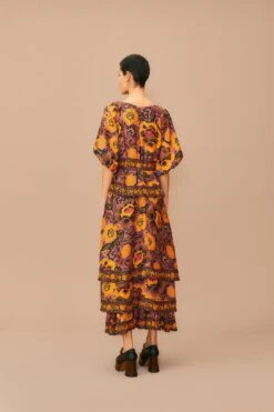 Farm Rio Blush Garden Bloom Maxi Dress 12 Farm Rio Blush Garden Bloom Maxi Dress -Farm Rio 312002 04