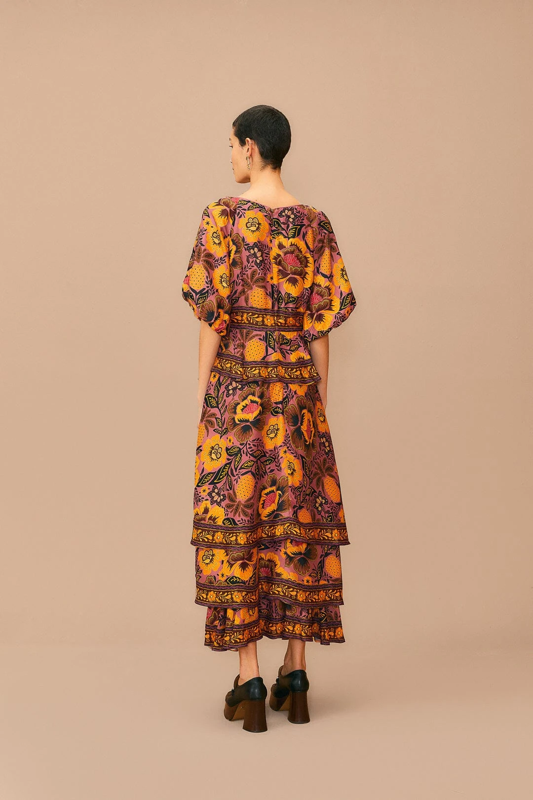 Farm Rio Blush Garden Bloom Maxi Dress 6 Farm Rio Blush Garden Bloom Maxi Dress - Image 4