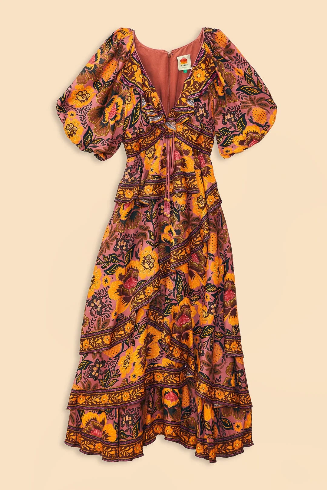 Farm Rio Blush Garden Bloom Maxi Dress 9 Farm Rio Blush Garden Bloom Maxi Dress - Image 7