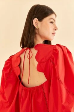 Farm Rio Red Heart Shaped Neckline Blouse 11 Farm Rio Red Heart Shaped Neckline Blouse -Farm Rio 312025 03