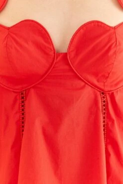 Farm Rio Red Heart Shaped Neckline Blouse 12 Farm Rio Red Heart Shaped Neckline Blouse -Farm Rio 312025 05