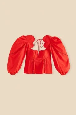 Farm Rio Red Heart Shaped Neckline Blouse 13 Farm Rio Red Heart Shaped Neckline Blouse -Farm Rio 312025 06