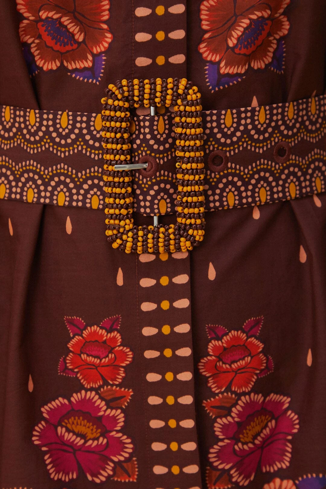 Farm Rio Brown Bright Flora Short Sleeve Mini Dress 7 Farm Rio Brown Bright Flora Short Sleeve Mini Dress - Image 5