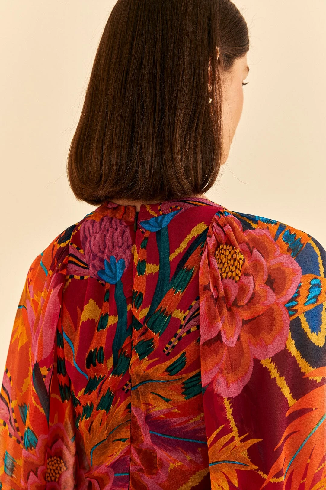 Farm Rio Vintage Wave Long Sleeve Maxi Dress 8 Farm Rio Vintage Wave Long Sleeve Maxi Dress - Image 6