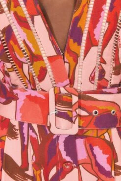 Farm Rio Rose Wild Horses Pleated Short Sleeve Jumpsuit 14 Farm Rio Rose Wild Horses Pleated Short Sleeve Jumpsuit -Farm Rio 312232 05 1