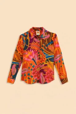 Farm Rio Vintage Wave Multicolor Long Sleeve Shirt 11 Farm Rio Vintage Wave Multicolor Long Sleeve Shirt -Farm Rio 312273 06
