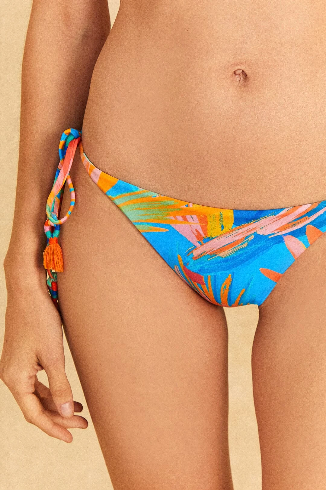 Farm Rio Blue Painted Birds Side Tie Bikini Bottom 4 Farm Rio Blue Painted Birds Side Tie Bikini Bottom - Image 2