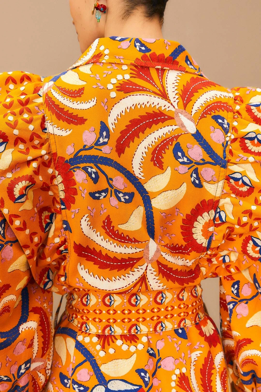 Farm Rio Yellow Palms Party Midi Dress 8 Farm Rio Yellow Palms Party Midi Dress - Image 6