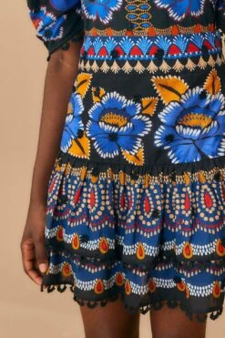 Farm Rio Black Ainika Sparkle Mini Skirt 10 Farm Rio Black Ainika Sparkle Mini Skirt -Farm Rio 312546 03