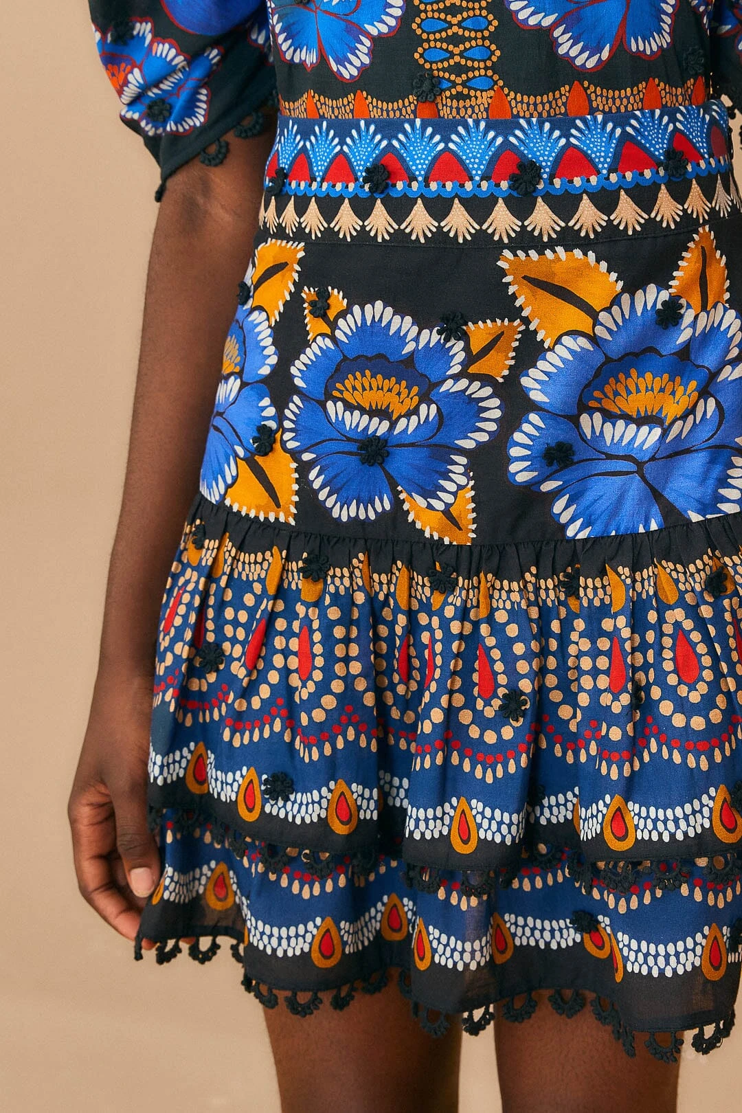 Farm Rio Black Ainika Sparkle Mini Skirt 5 Farm Rio Black Ainika Sparkle Mini Skirt - Image 3