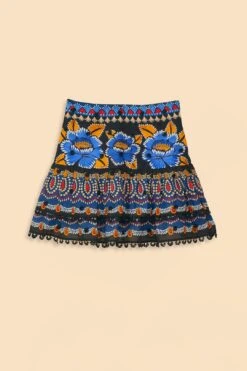 Farm Rio Black Ainika Sparkle Mini Skirt 12 Farm Rio Black Ainika Sparkle Mini Skirt -Farm Rio 312546 06