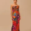 Farm Rio Vintage Wave Multicolor Lenzing™ Ecovero™ Viscose Maxi Dress 2 Farm Rio Vintage Wave Multicolor Lenzing™ Ecovero™ Viscose Maxi Dress -Farm Rio 312607 01