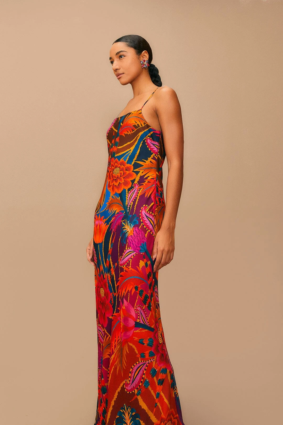 Farm Rio Vintage Wave Multicolor Lenzing™ Ecovero™ Viscose Maxi Dress 4 Farm Rio Vintage Wave Multicolor Lenzing™ Ecovero™ Viscose Maxi Dress - Image 2