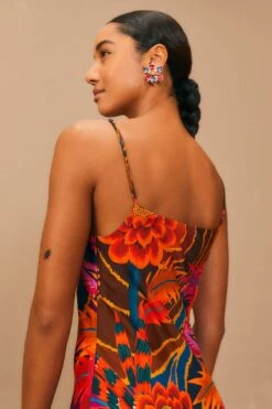 Farm Rio Vintage Wave Multicolor Lenzing™ Ecovero™ Viscose Maxi Dress 11 Farm Rio Vintage Wave Multicolor Lenzing™ Ecovero™ Viscose Maxi Dress -Farm Rio 312607 03