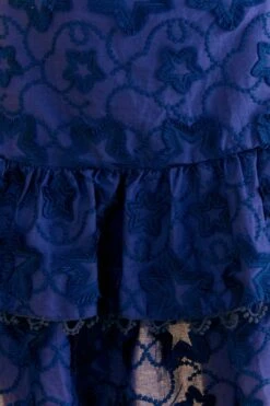 Farm Rio Navy Blue 3d Star Texture Mini Skirt 10 Farm Rio Navy Blue 3d Star Texture Mini Skirt -Farm Rio 312645 05