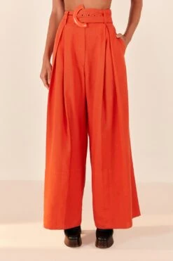 Farm Rio Orange Tailored Pants -Farm Rio 312657 02