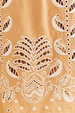 Farm Rio Sand Richelieu Sleeveless Midi Dress -Farm Rio 313594 05