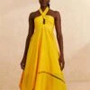 Farm Rio Yellow Sleeveless Maxi Dress -Farm Rio 313606 01