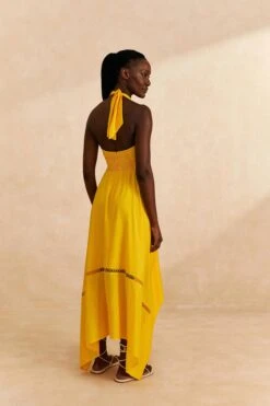 Farm Rio Yellow Sleeveless Maxi Dress 10 Farm Rio Yellow Sleeveless Maxi Dress -Farm Rio 313606 04