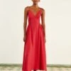 Farm Rio Red Sleeveless Midi Dress -Farm Rio 313607 01