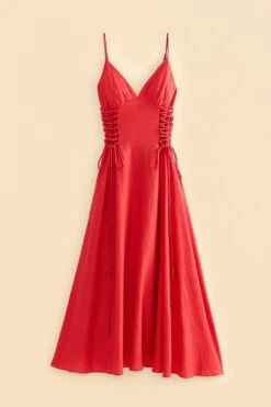 Farm Rio Red Sleeveless Midi Dress 13 Farm Rio Red Sleeveless Midi Dress -Farm Rio 313607 06 Copia