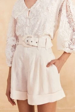 Farm Rio Off-White Tailored Shorts 10 Farm Rio Off-White Tailored Shorts -Farm Rio 313614 03