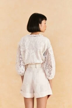 Farm Rio Off-White Tailored Shorts 11 Farm Rio Off-White Tailored Shorts -Farm Rio 313614 04