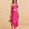 Farm Rio Dark Pink Marocaine Ruffle Skirt 2 Farm Rio Dark Pink Marocaine Ruffle Skirt -Farm Rio 313615 02