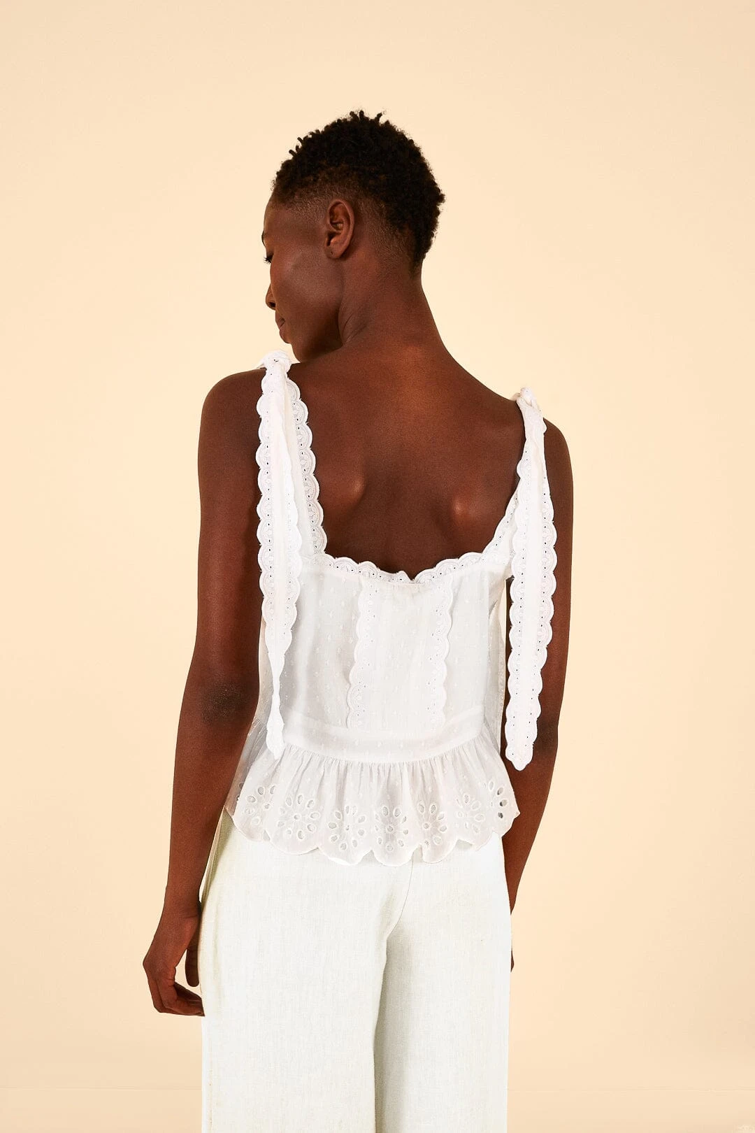 Farm Rio Off-White Laces Blouse 4 Farm Rio Off-White Laces Blouse - Image 2