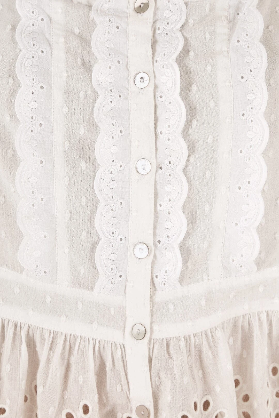 Farm Rio Off-White Laces Blouse 5 Farm Rio Off-White Laces Blouse - Image 3