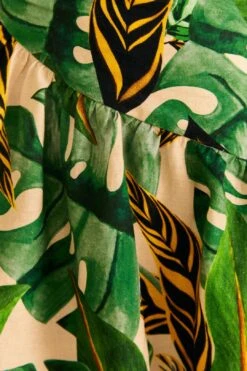 Farm Rio Tropical Leaves One Shoulder Mini Dress 10 Farm Rio Tropical Leaves One Shoulder Mini Dress -Farm Rio 313620 04