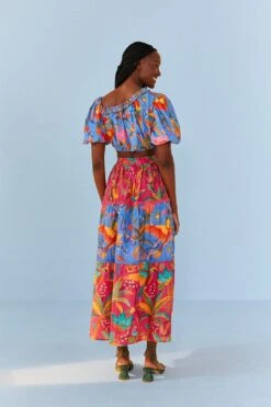Farm Rio Macaw Party Mix Maxi Skirt 11 Farm Rio Macaw Party Mix Maxi Skirt -Farm Rio 313623 04