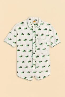 Farm Rio Cross Stitch Coconut Embroidered Romper -Farm Rio 313624 06