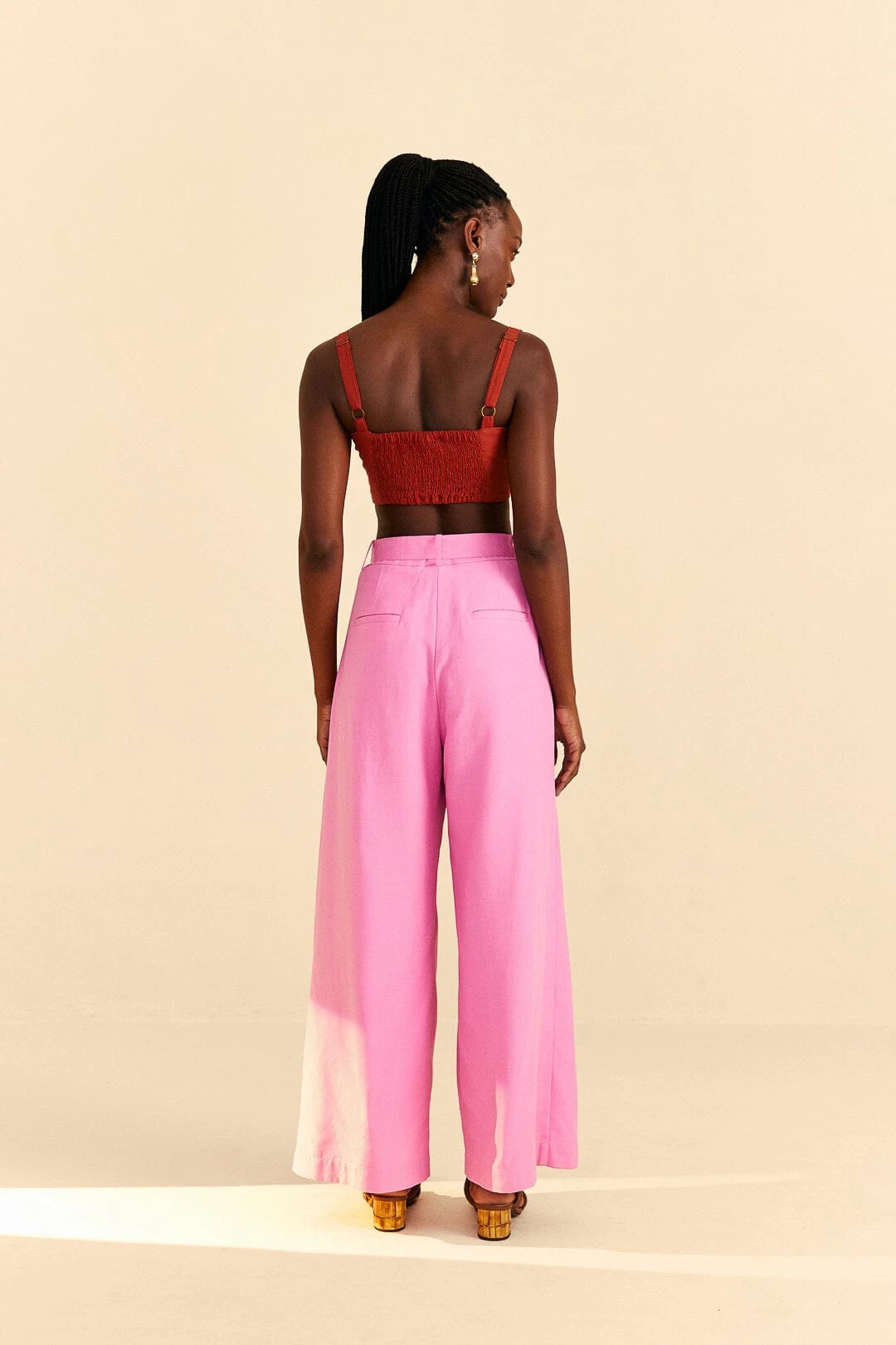 Farm Rio Pink Tailored Pants 6 Farm Rio Pink Tailored Pants - Image 4