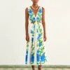 Farm Rio Off-White Romantic Garden Midi Dress 1 Farm Rio Off-White Romantic Garden Midi Dress -Farm Rio 313630 01
