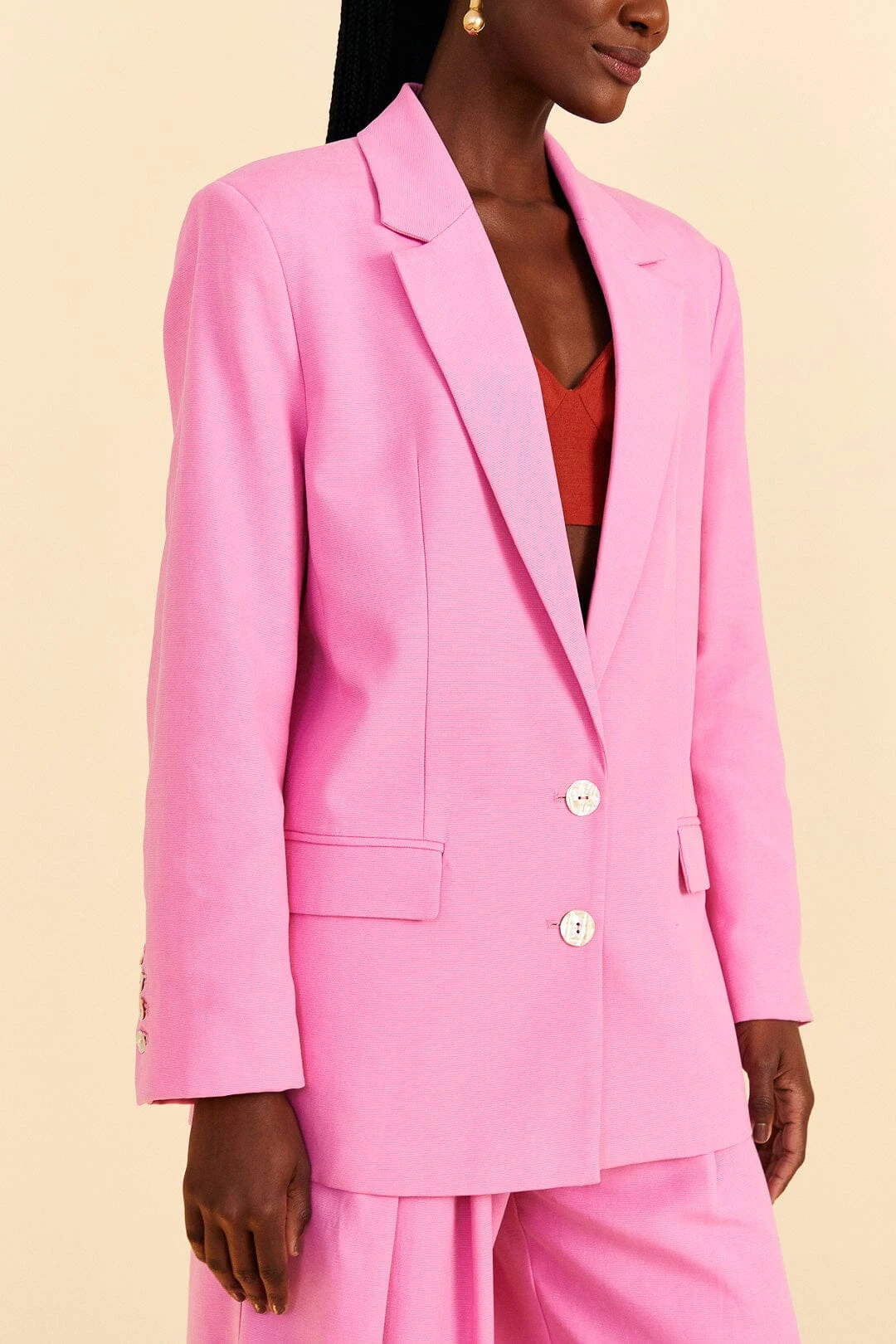 Farm Rio Pink Blazer 5 Farm Rio Pink Blazer - Image 3