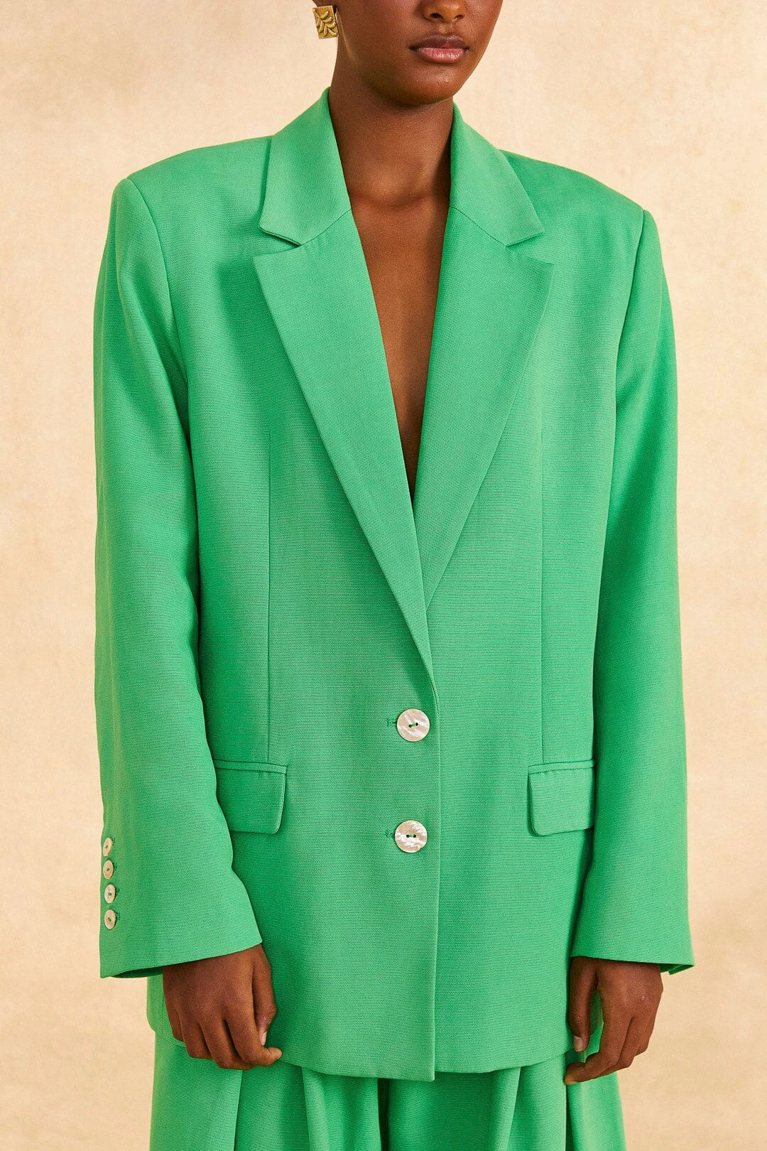 Farm Rio Bright Green Blazer 5 Farm Rio Bright Green Blazer - Image 3