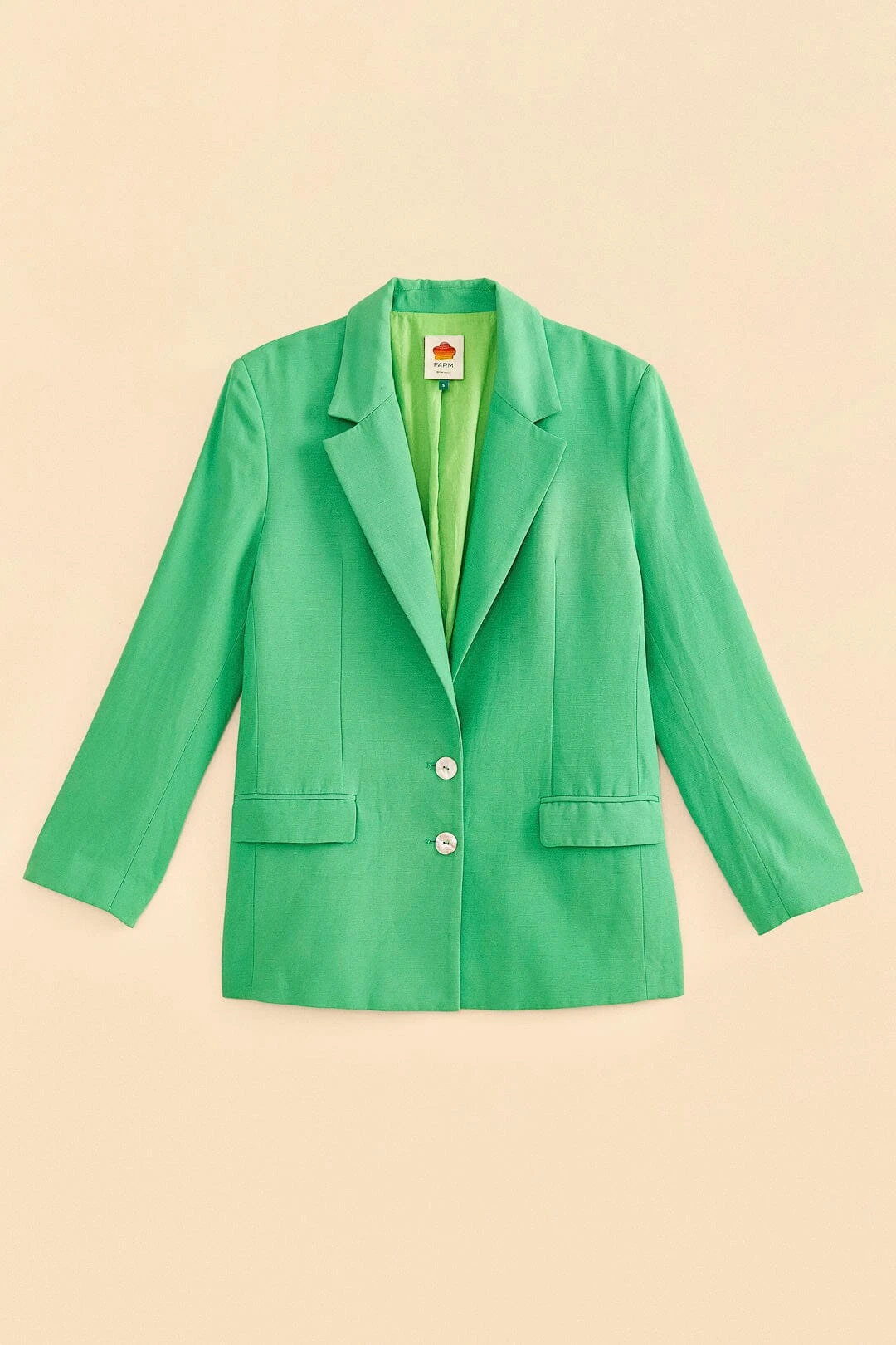 Farm Rio Bright Green Blazer 8 Farm Rio Bright Green Blazer - Image 6