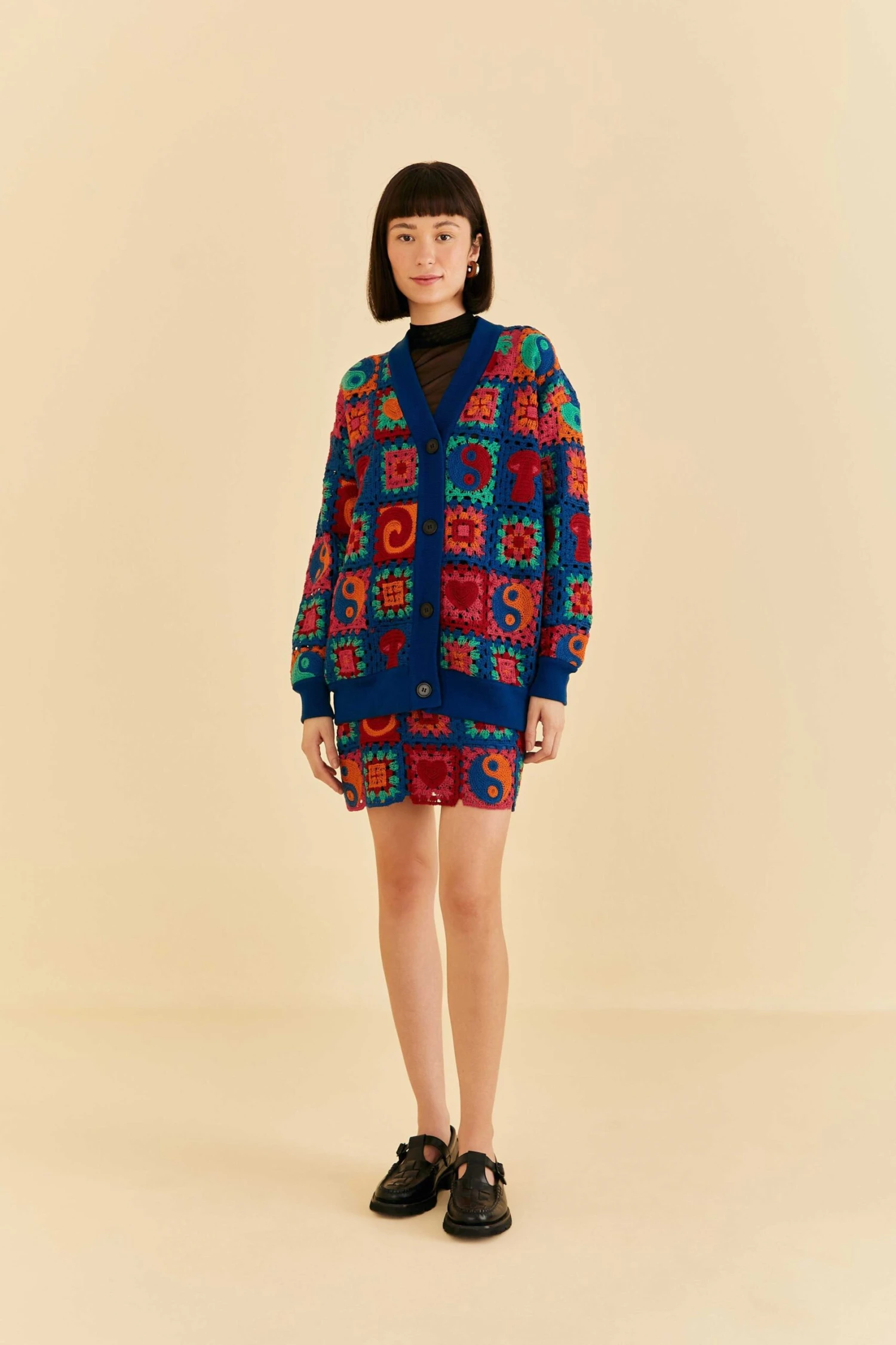 Farm Rio Crochet Icons Cardigan 4 Farm Rio Crochet Icons Cardigan - Image 2