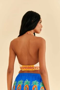 Farm Rio Off-White Vivid Garden Top -Farm Rio 313675 04