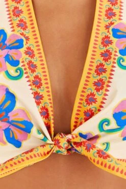 Farm Rio Off-White Vivid Garden Top -Farm Rio 313675 05