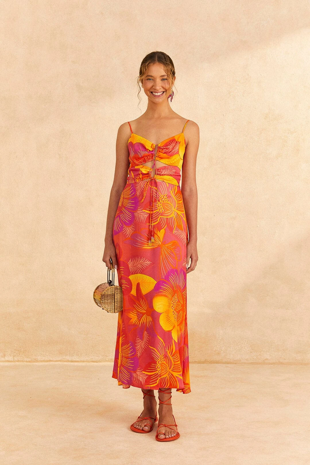 Farm Rio Summer Garden Ombre Lenzing™ Ecovero™ Viscose Midi Dress 3 Farm Rio Summer Garden Ombre Lenzing™ Ecovero™ Viscose Midi Dress