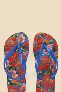 Farm Rio Blue Flowers Garden Havaianas Sandals 7 Farm Rio Blue Flowers Garden Havaianas Sandals -Farm Rio 313727 03